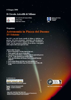 Scarica la locandina di Astronomia in Piazza Duomo