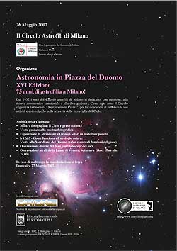 Locandina della manifestazione di Piazza Duomo