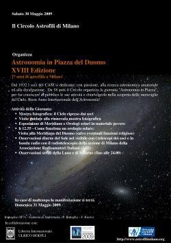 Locandina della manifestazione di Piazza Duomo