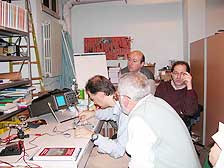 Test all&acute;oscilloscopio