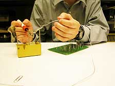 La saldatura dei componenti del ricevitore